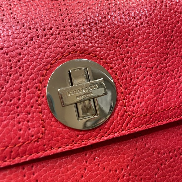 kate spade Vanessa Red Leather Shoulder Bag ♠️ - Picture 8 of 12